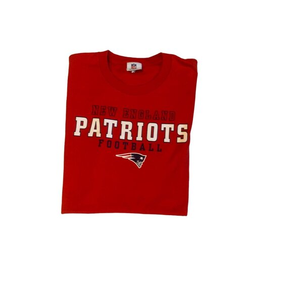 New England Patriots Football Athletic Red NFL Team Apparel T-shirt Men'  XL - Picture 1 of 7